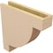 Ekena Millwork 4"W x 16"D x 16"H Thin Alpine Rough Cedar Woodgrain TimberThane Corbel, Primed Tan CORUR04X16X16ALPRCPR - alternate 4